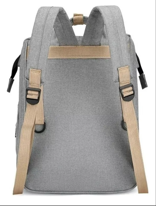 Pañalera Bolso Morral Cambiador De Bebe Cuna Expandible