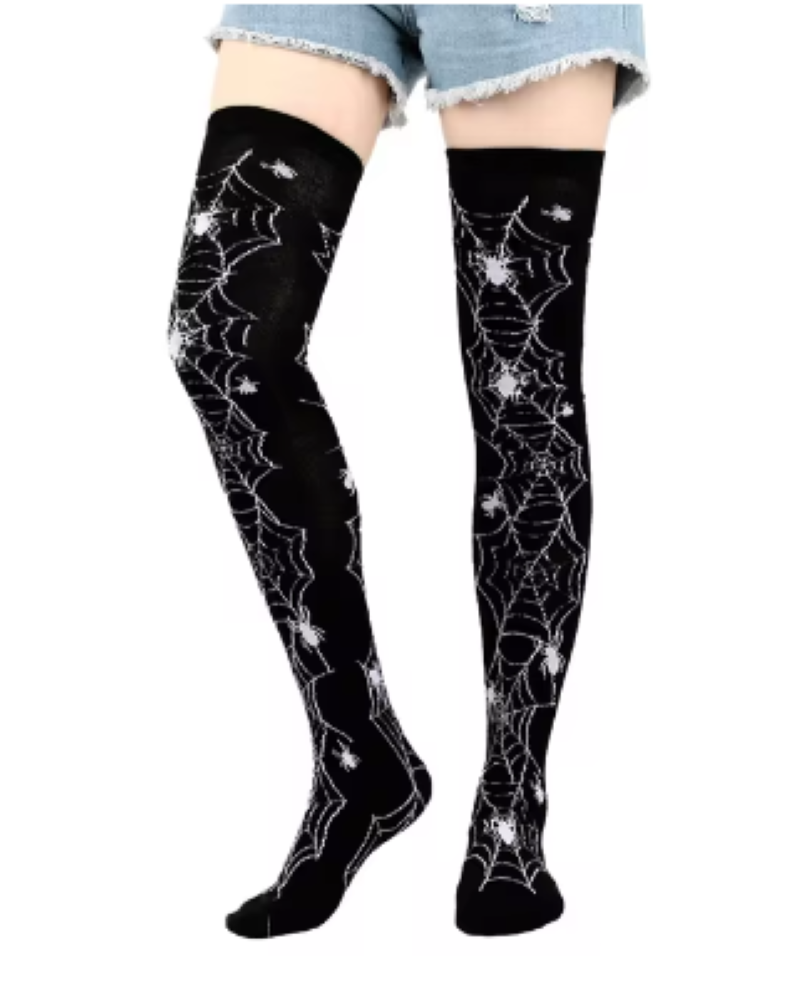 Halloween calcetas tipo bucanera, kawaii, dark, gotica, egirls. otaku