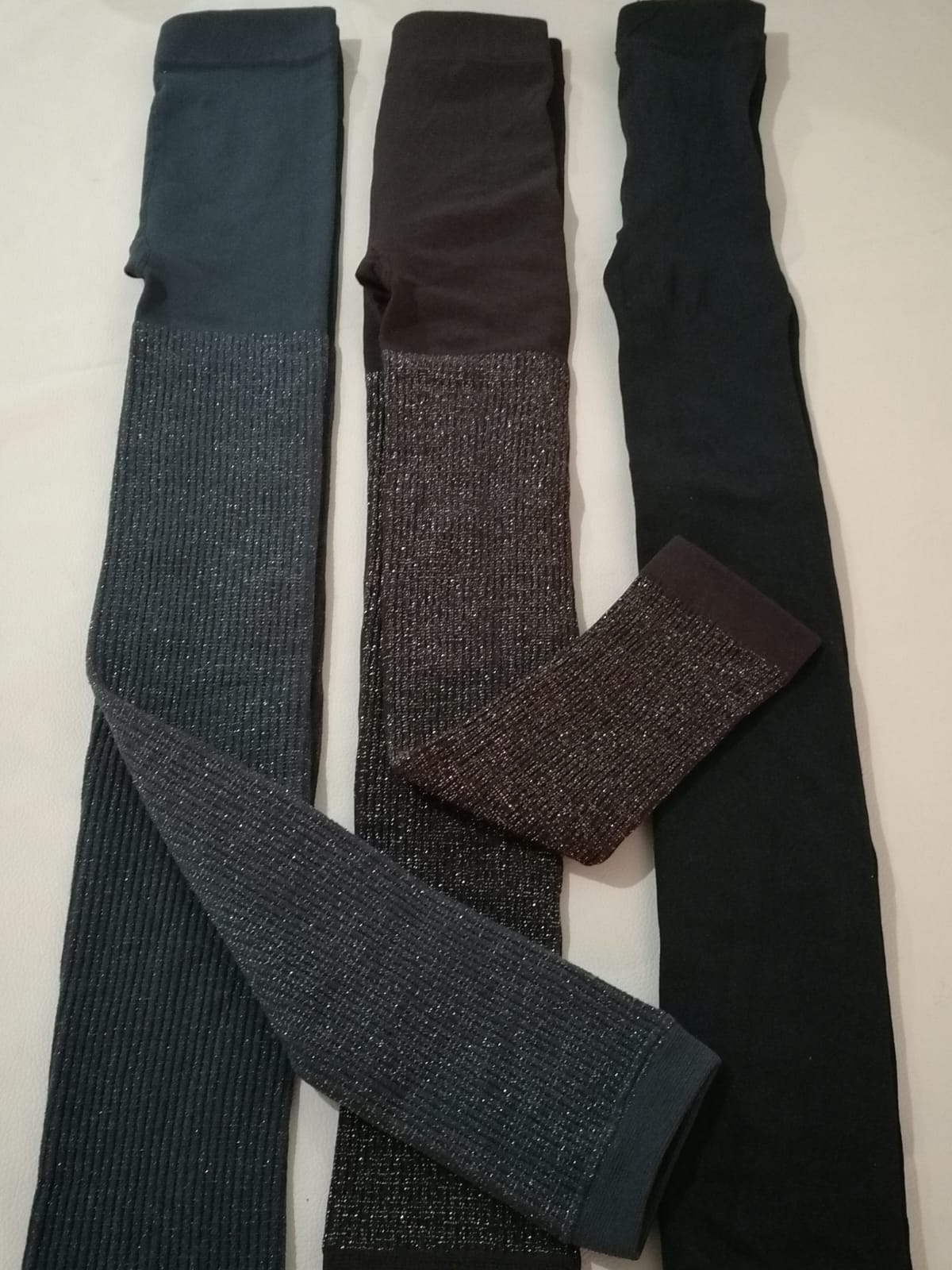 Calza tipo Pantys Efecto Piel y calza con brillo de polar, ideal para otoño y el invierno,