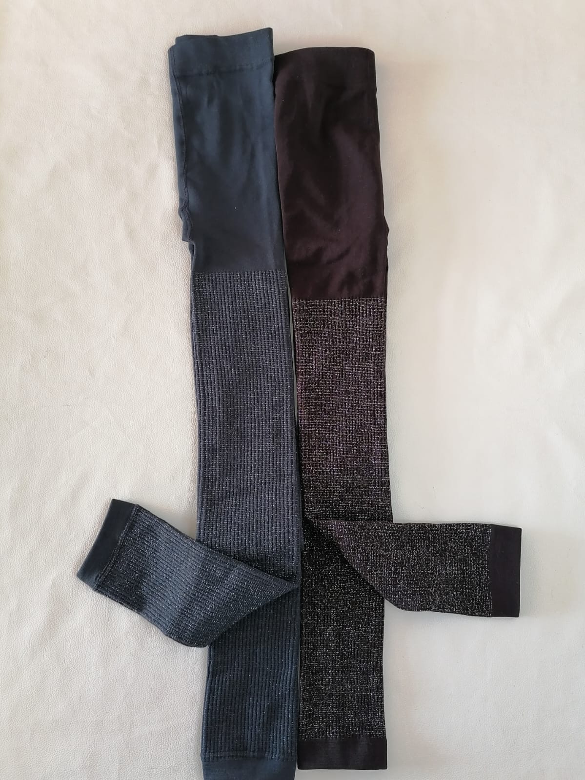 Calza tipo Pantys Efecto Piel y calza con brillo de polar, ideal para otoño y el invierno,
