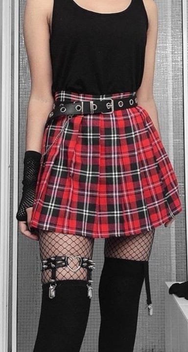 PROMO Faldas Plisadas Cuadrille, juveniles estilos kawaii egirls obsequio a elegir