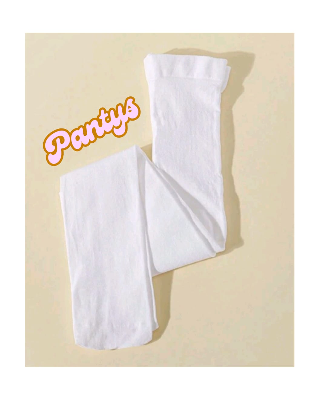 Pack 2 Pantys Blanca para Niñas