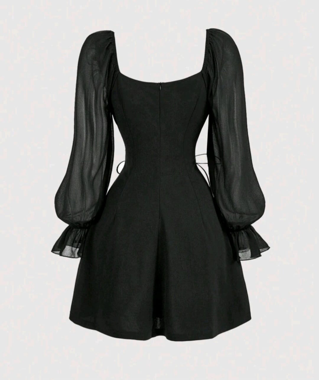 Vestidos Negro trenzado a los lados + Calceta Bucanera