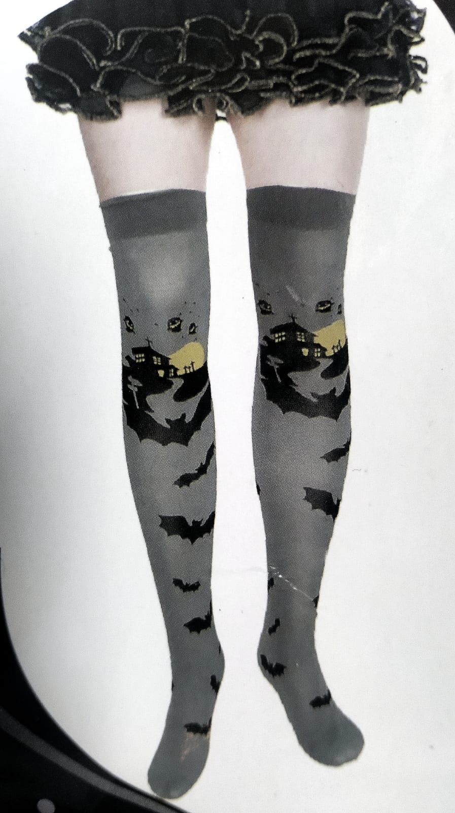 Halloween calcetas tipo bucanera, kawaii, dark, gotica, egirls. otaku