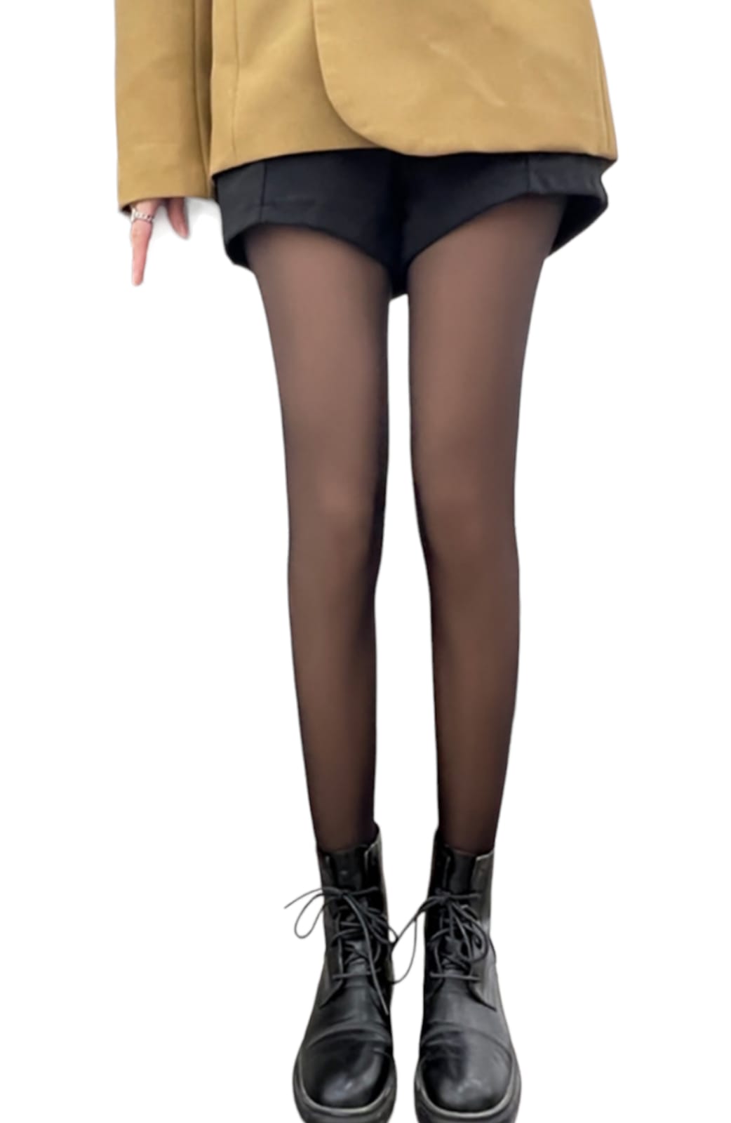 Calza tipo Pantys Efecto Piel y calza con brillo de polar, ideal para otoño y el invierno,