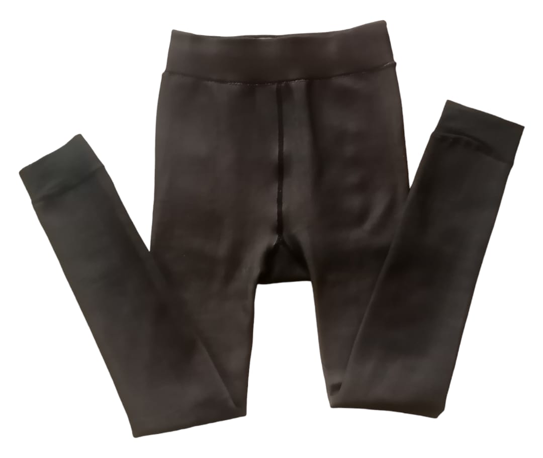 Calza tipo Pantys Efecto Piel y calza con brillo de polar, ideal para otoño y el invierno,