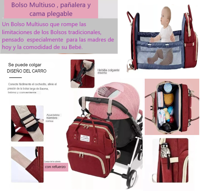 Promo Pañalera multiuso con ayudante Caminador para bebé