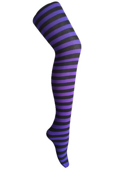 Pantys Rayadas, para resaltar en tus fiestas Halloween, Navidad, Cosplay