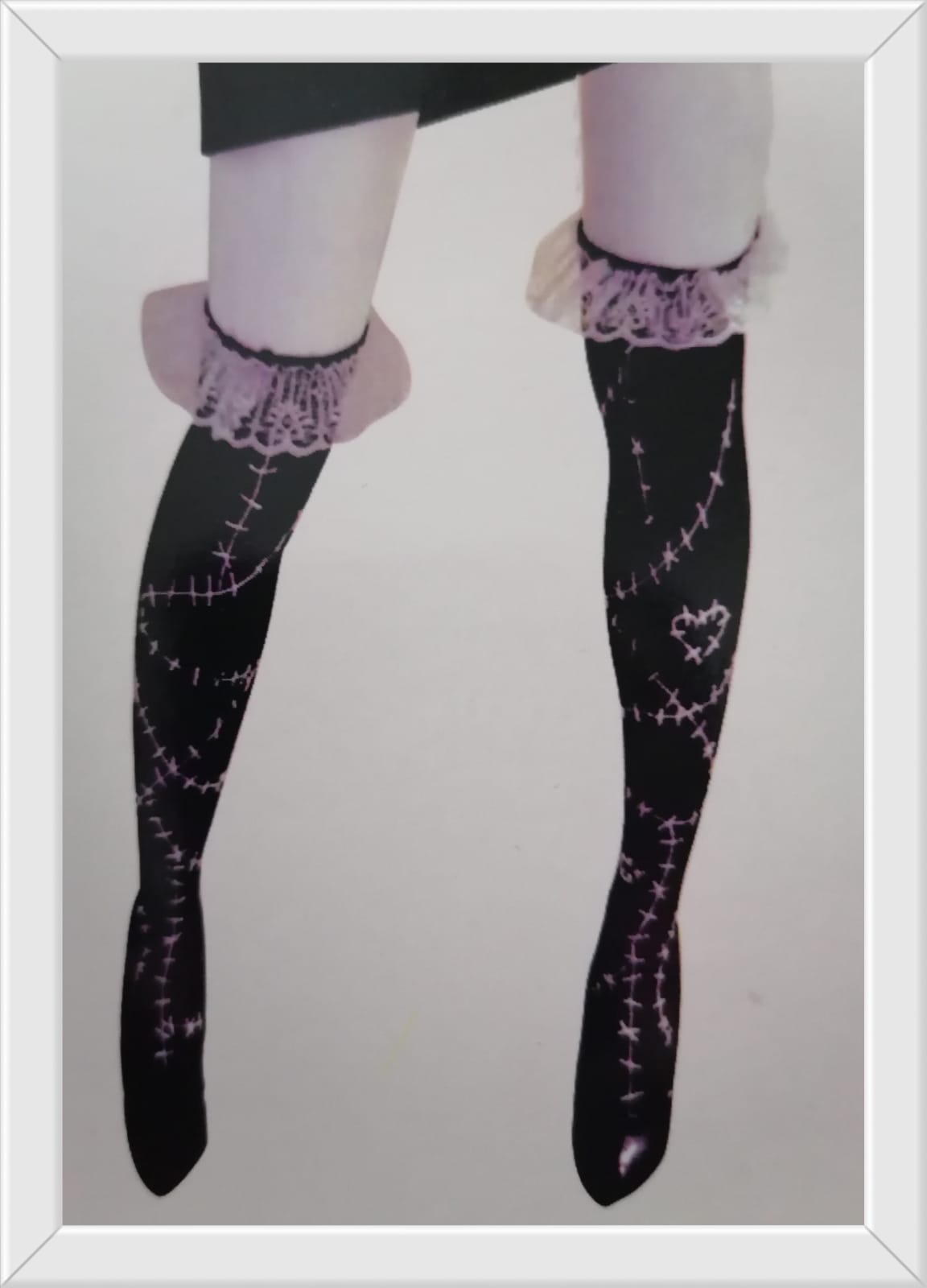 Halloween calcetas tipo bucanera, kawaii, dark, gotica, egirls. otaku
