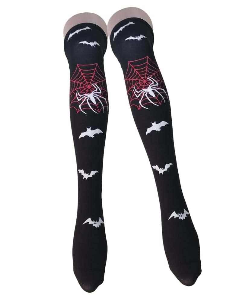 Halloween calcetas tipo bucanera, kawaii, dark, gotica, egirls. otaku