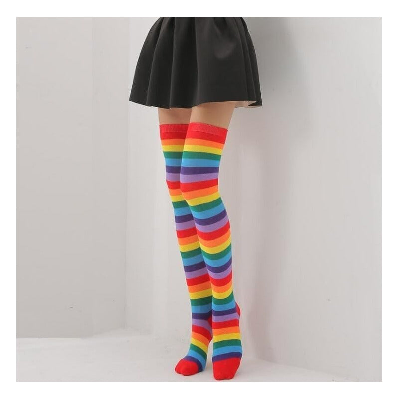 Calcetines Casual De Algodón 3/4 Para Mujer Adultos Multicolor Vivo Estandar