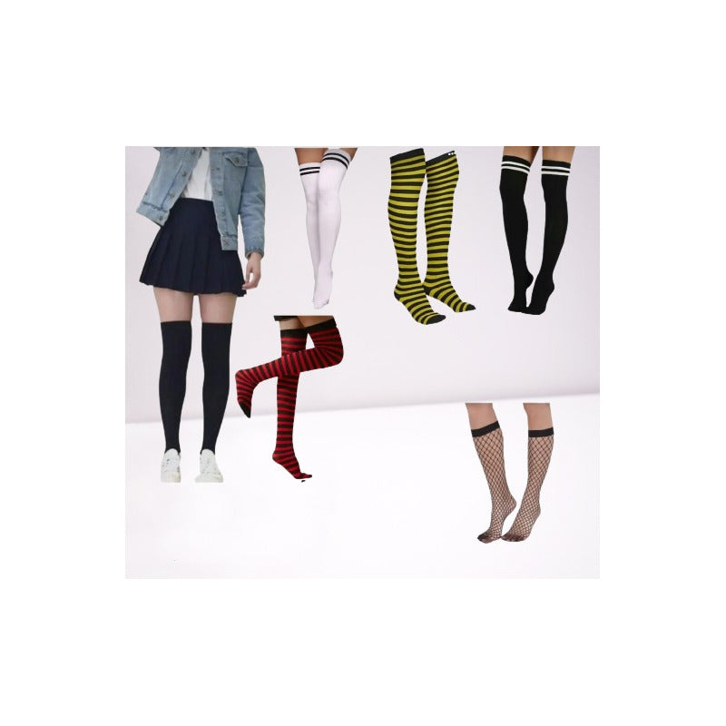Calcetines Casual De Algodón 3/4 Para Mujer Adultos Bordó Estandar