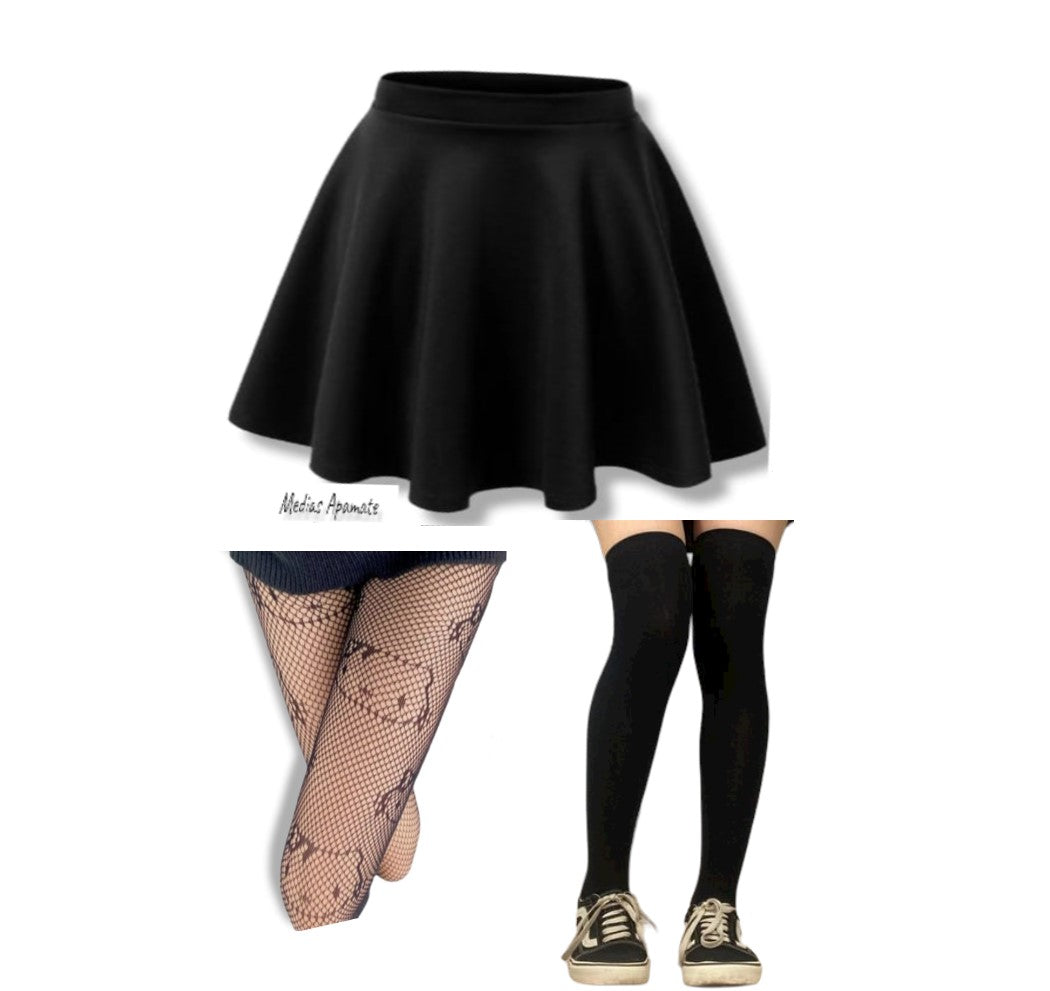 Combo Kitty Kuromi (falda-panty de red-bucanera)
