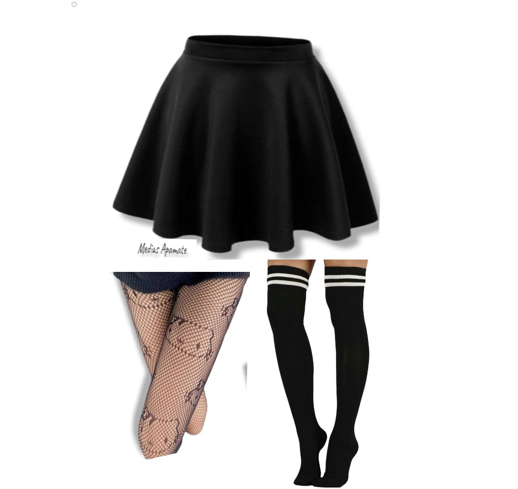Combo Kitty Kuromi (falda-panty de red-bucanera)