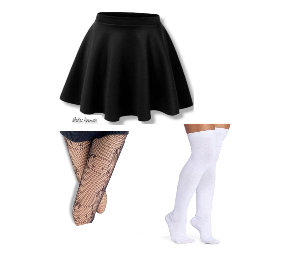 Combo Kitty Kuromi (falda-panty de red-bucanera)