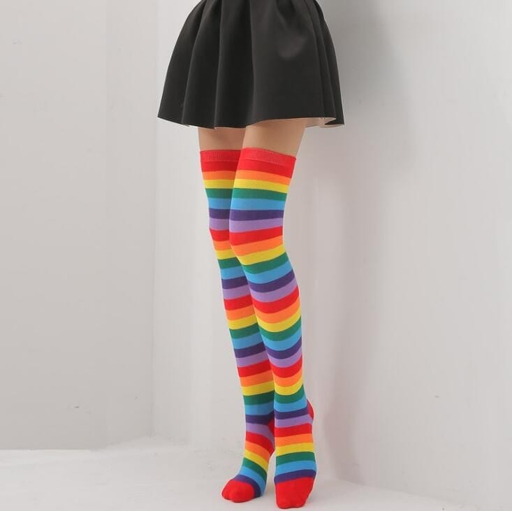 Halloween calcetas tipo bucanera, kawaii, dark, gotica, egirls. otaku