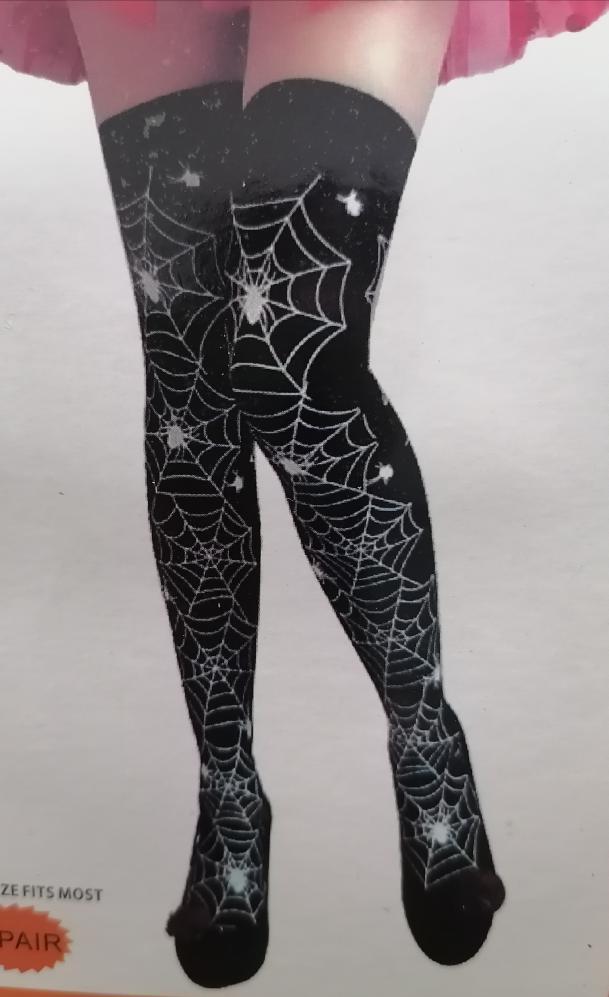 Halloween calcetas tipo bucanera, kawaii, dark, gotica, egirls. otaku