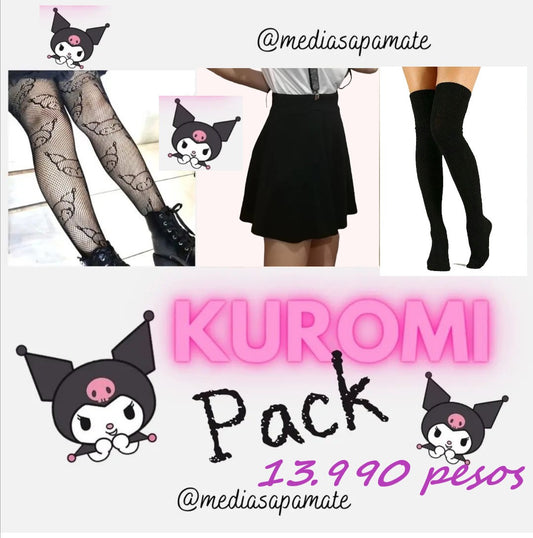 Kuromi, Pack promo con bucanera, Una Falda Negra y Una panty Kuromi