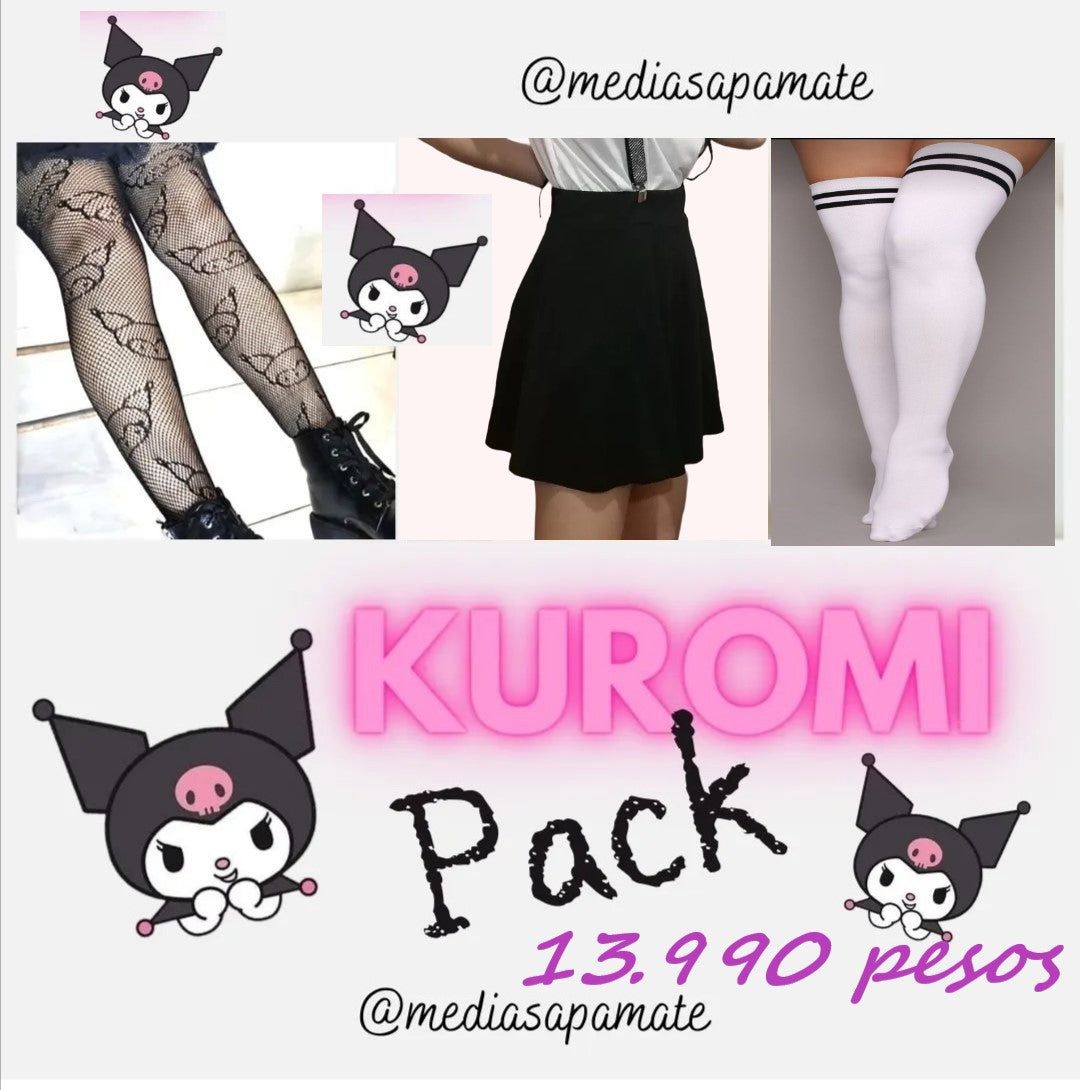 Kuromi, Pack promo con bucanera, Una Falda Negra y Una panty Kuromi